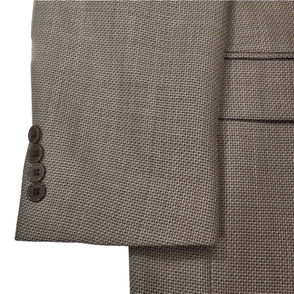 Andrew Fezza Vintage S&K Famous Brands Men's Tan Wool Sportscoat Jacket - Picture 4 of 11